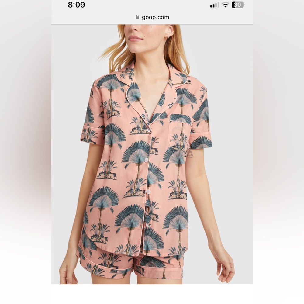Desmond & Dempsey pajama set, worn once, size Small